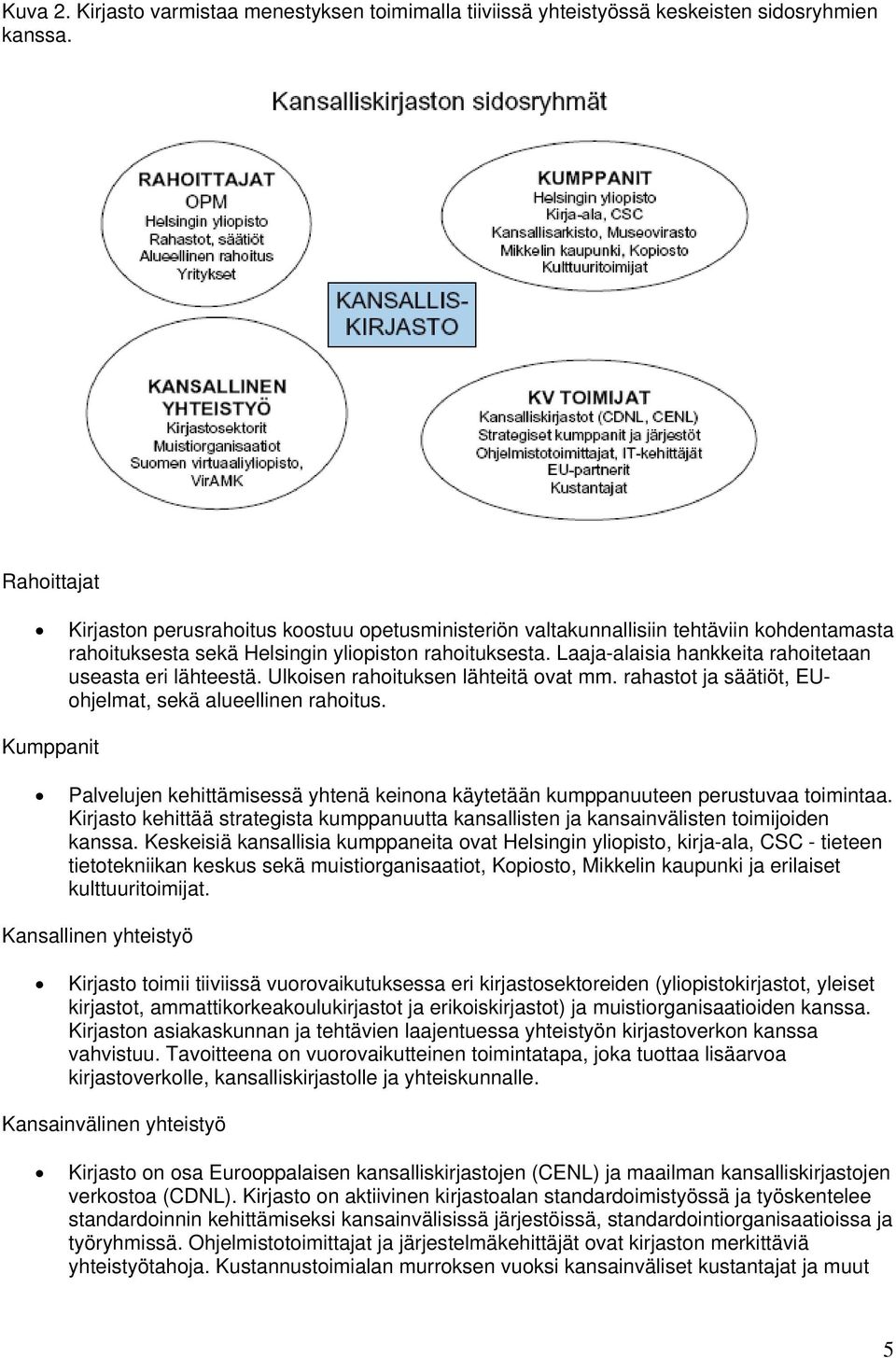 Laaja-alaisia hankkeita rahoitetaan useasta eri lähteestä. Ulkoisen rahoituksen lähteitä ovat mm. rahastot ja säätiöt, EUohjelmat, sekä alueellinen rahoitus.