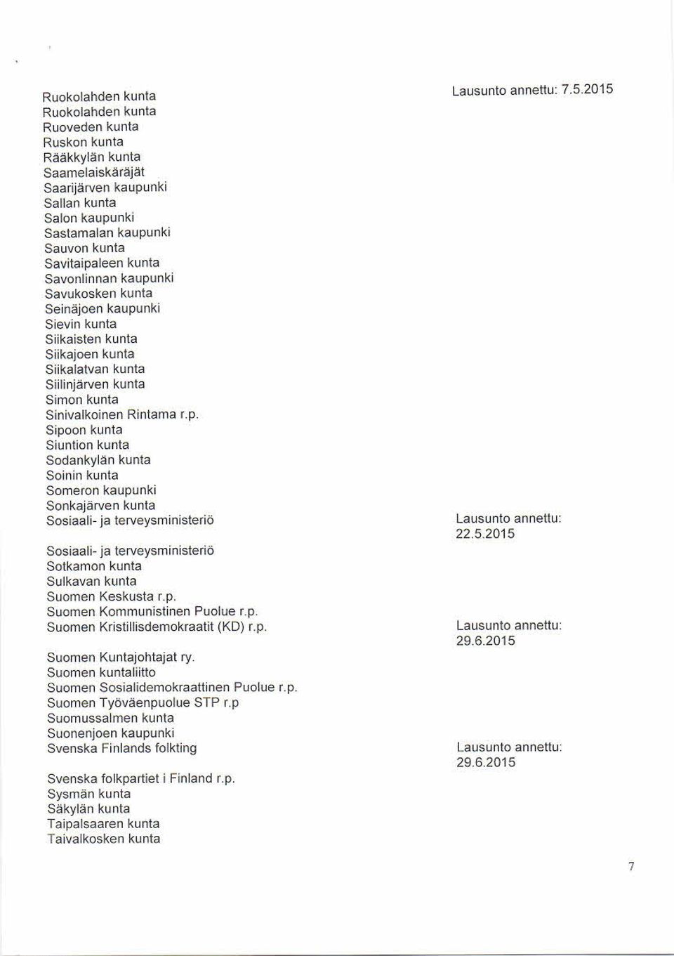 nki Savukosken kunta Seinäjoen kaupu