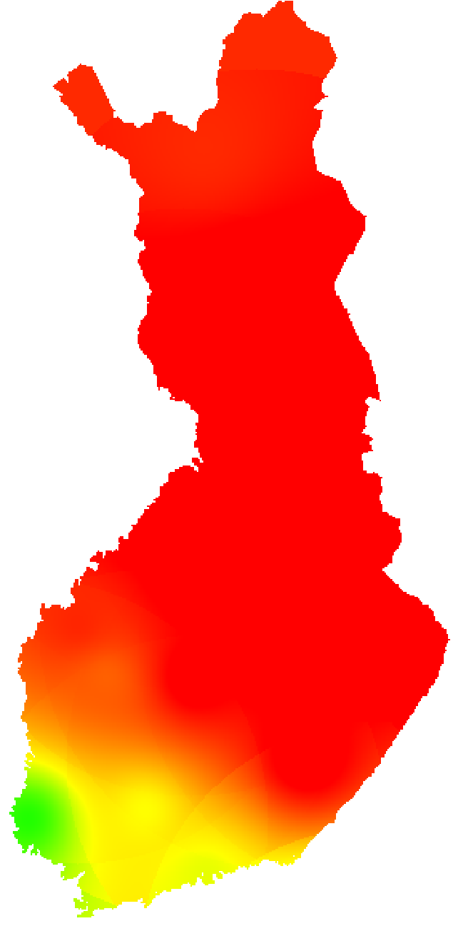 Kevään 2008 kelirikon vaikeusennuste 19 MÄÄRITYKSET JA LASKELMAT Toteutuva kelirikko riippuu myös kevään olosuhteista.