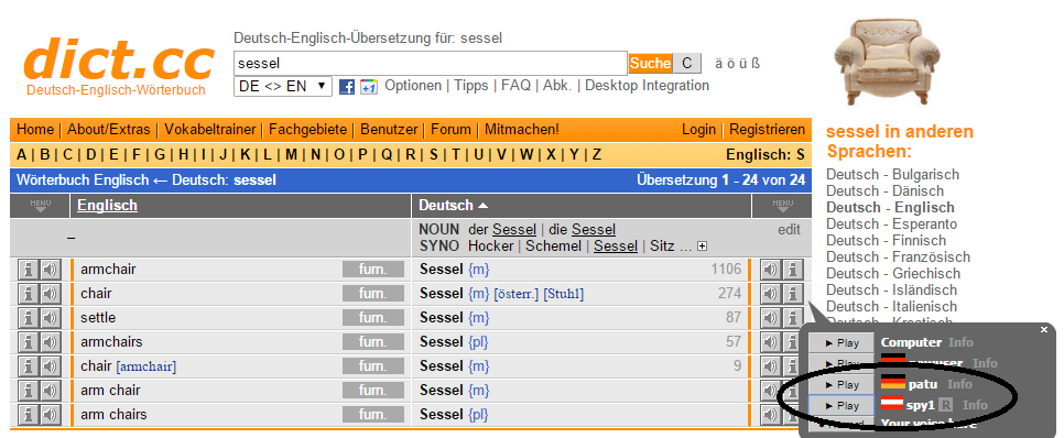 43 Abb. 9: Dict.cc s. v. Hello (www.dict.cc/?s=hello, 3.5.2016) In der Abb. 9 sieht man, dass beim englischen Wort viele länderspezifischen Grußßformeln der deutschen Sprache tabellarisch stehen.