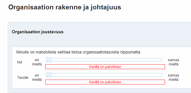 9 (18) ITSEARVIOINNIN LOPETTAMINEN Vastattuasi kaikkiin väittämiin voit lopettaa kyselyn ja siirtyä raportteihin klikkaamalla päätä