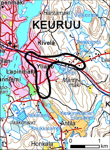 Palokankeskus Kirri, km-1 Jämsän Risteys, km-1