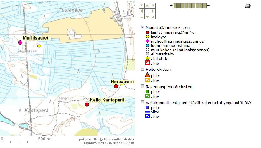 Sivu 95 Tiedossa olevat muinaisjäännöskohteet
