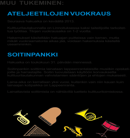Tilkkutäkki -työpajoissa ja muissa tapahtumissa 15 000 lasta tekee ja/tai kokee taidetta vuosittain Etelä-Karjalan alueella.