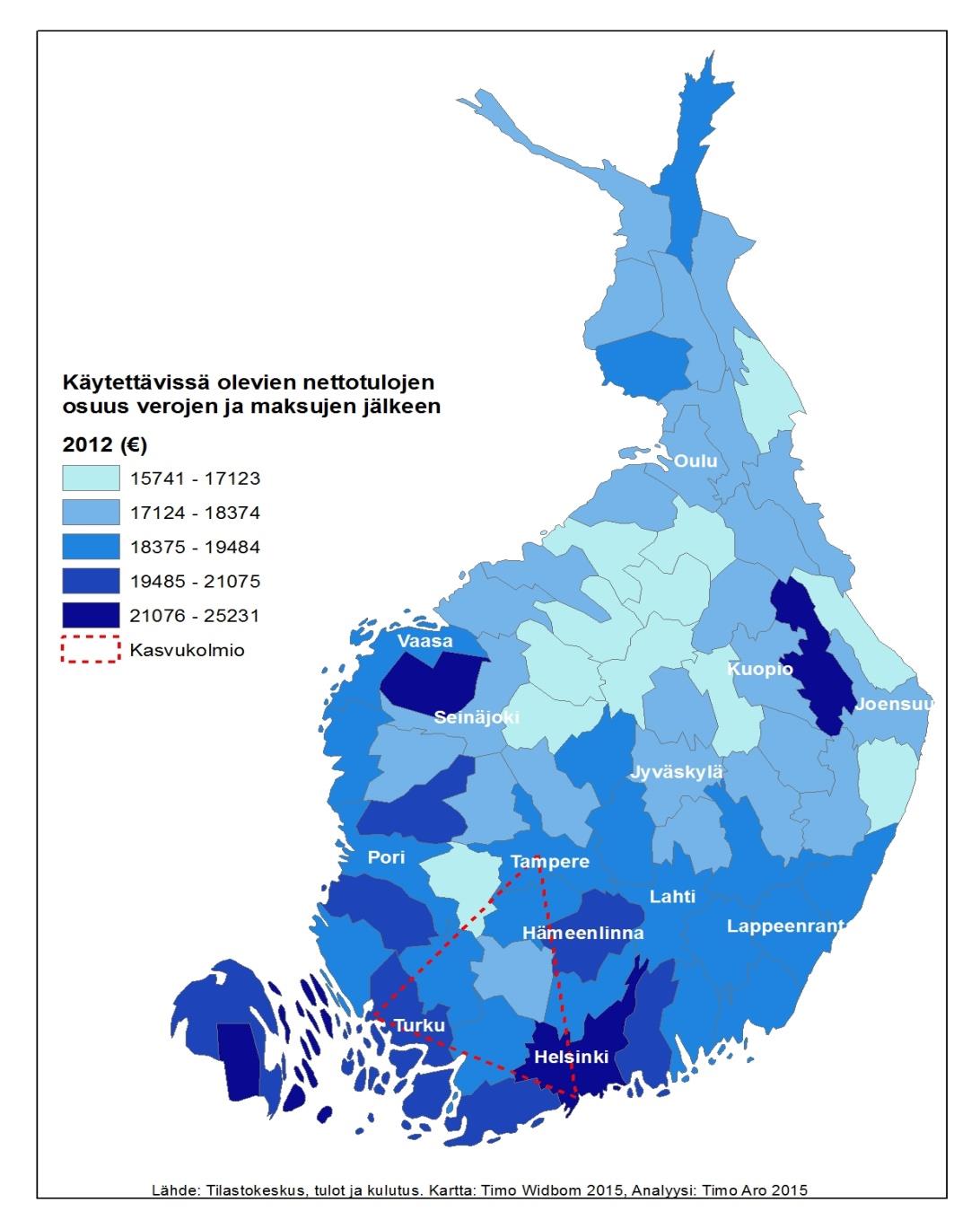 Asukkaiden käytettävissä olevien