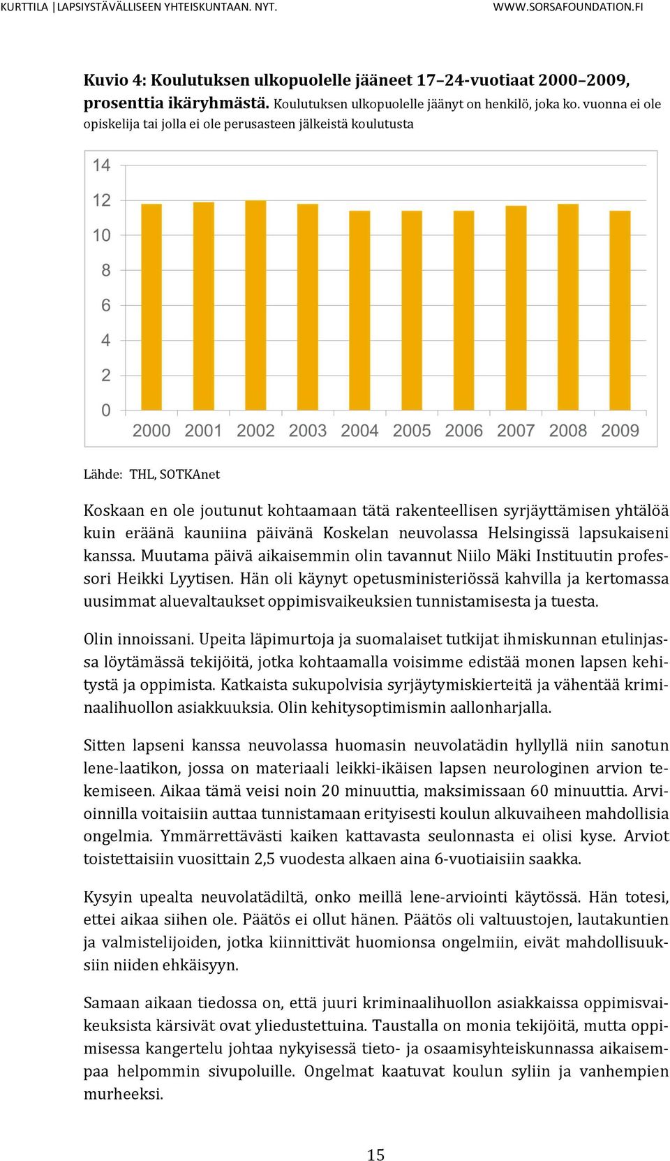 päivänä Koskelan neuvolassa Helsingissä lapsukaiseni kanssa. Muutama päivä aikaisemmin olin tavannut Niilo Mäki Instituutin professori Heikki Lyytisen.