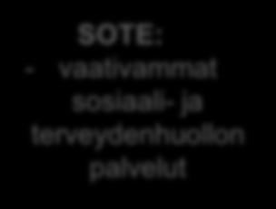 psykologi, nuorisoohjaaja, erityisopettaja, terveydenhoitaja, sosiaalityöntekijä/- ohjaaja, opinto/uraohjaaja) - matalan kynnyksen palvelu -pidempikestoinen tuki, omaohjaaja Alkukartoituksen