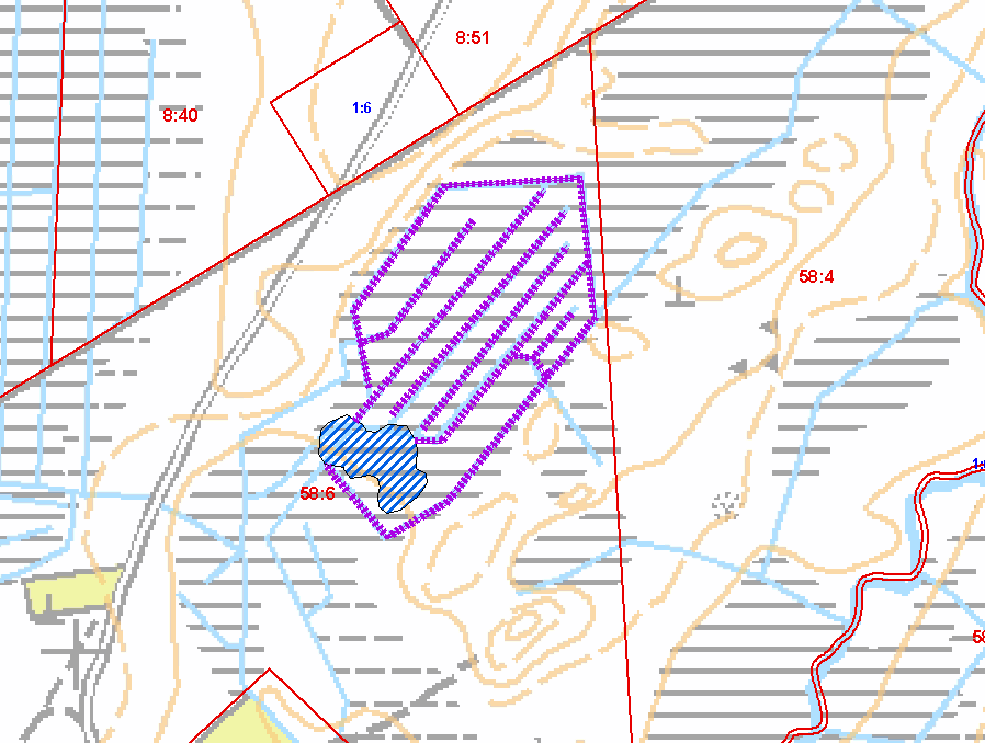 9 Kuva 7. Tervashakkion vesitalouden kunnostussuunnitelma., Pohjakartta 1:3000, Maanmittauslaitos lupa nro 053/MML/13. 4 Hankkeen vaikutusten arviointi 4.