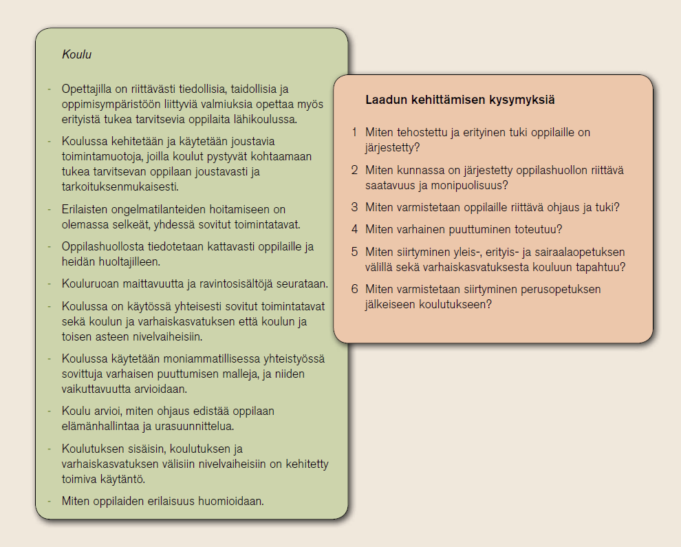 koulun opetus- ja kasvatustehtävää ja oppilaiden hyvinvoinnin edistämistä sekä myös kansanterveydellisesti merkittävä asia.