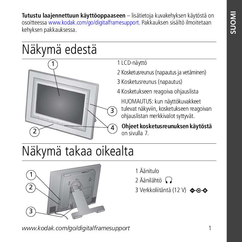 Löydät kysymyksiisi vastaukset käyttöoppaasta ( tiedot, ohjearvot,