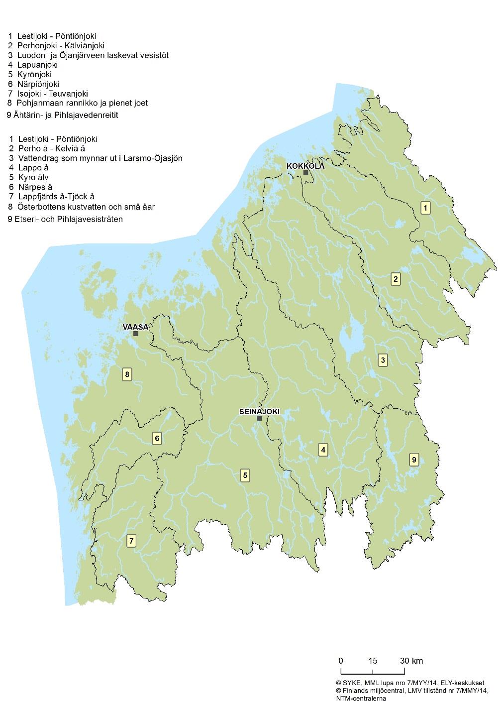 Närpiönjoen toimenpideohjelma Åtgärdsprogram för Närpes å Närpiönjoen toimenpideohjelma käsittelee alueen keskeisiä kysymyksiä.