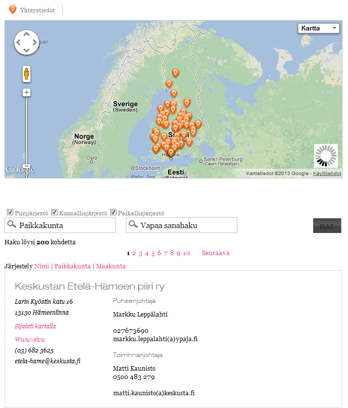 Tietojen kontekstuaalisuus Verkostomaisen organisaation