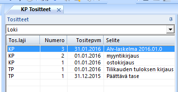 15 Voit mennä esikatseluun, etene sivu kerrallaan (nuoli), raportin voi tulostaa (tai tallentaa) ja jos laskelma näyttää ok:lta, voit kirjata tositteen: PAINA Taikasauvaa (ohjattu toiminta) >