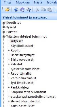 Perustetun yrityksen voi valita listalta kaksoisklikkaamalla TAI luodaan uusi työkalupainikkeella (Ctrl + N) 2. 1. 3. 4. Tallenna kun olet luonut tarvittavat tiedot. Alla tarkemmat ohjeet.