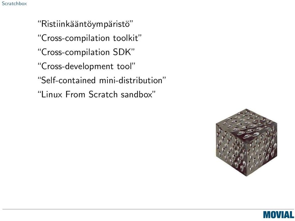 Cross-compilation SDK Cross-development