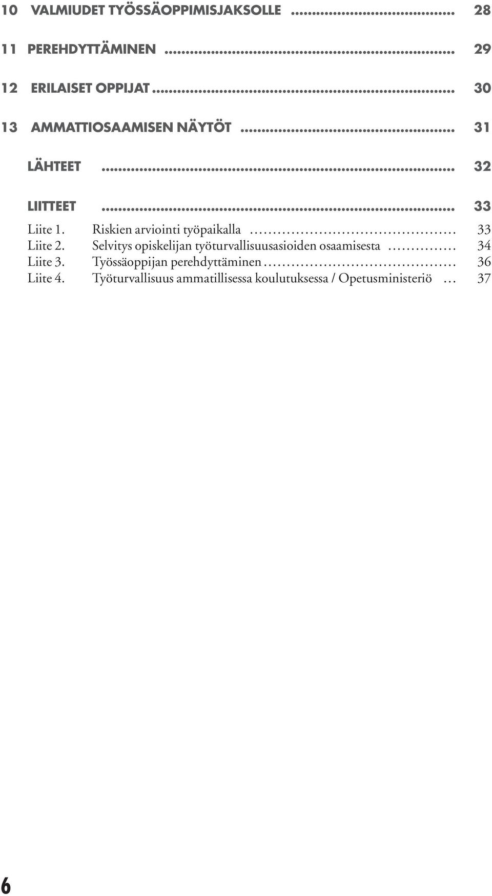 Riskien arviointi työpaikalla 33 Liite 2.