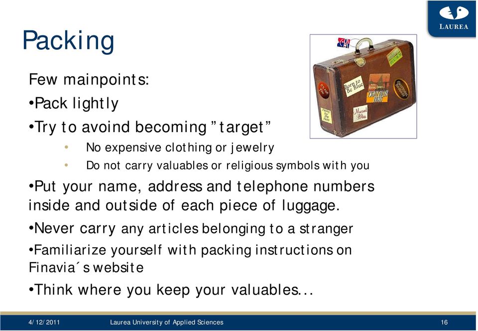 piece of luggage.