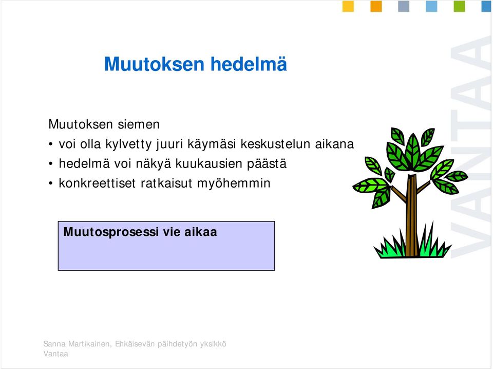 hedelmä voi näkyä kuukausien päästä