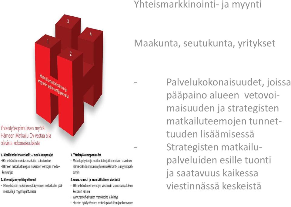 strategisten matkailuteemojen tunnettuuden lisäämisessä -