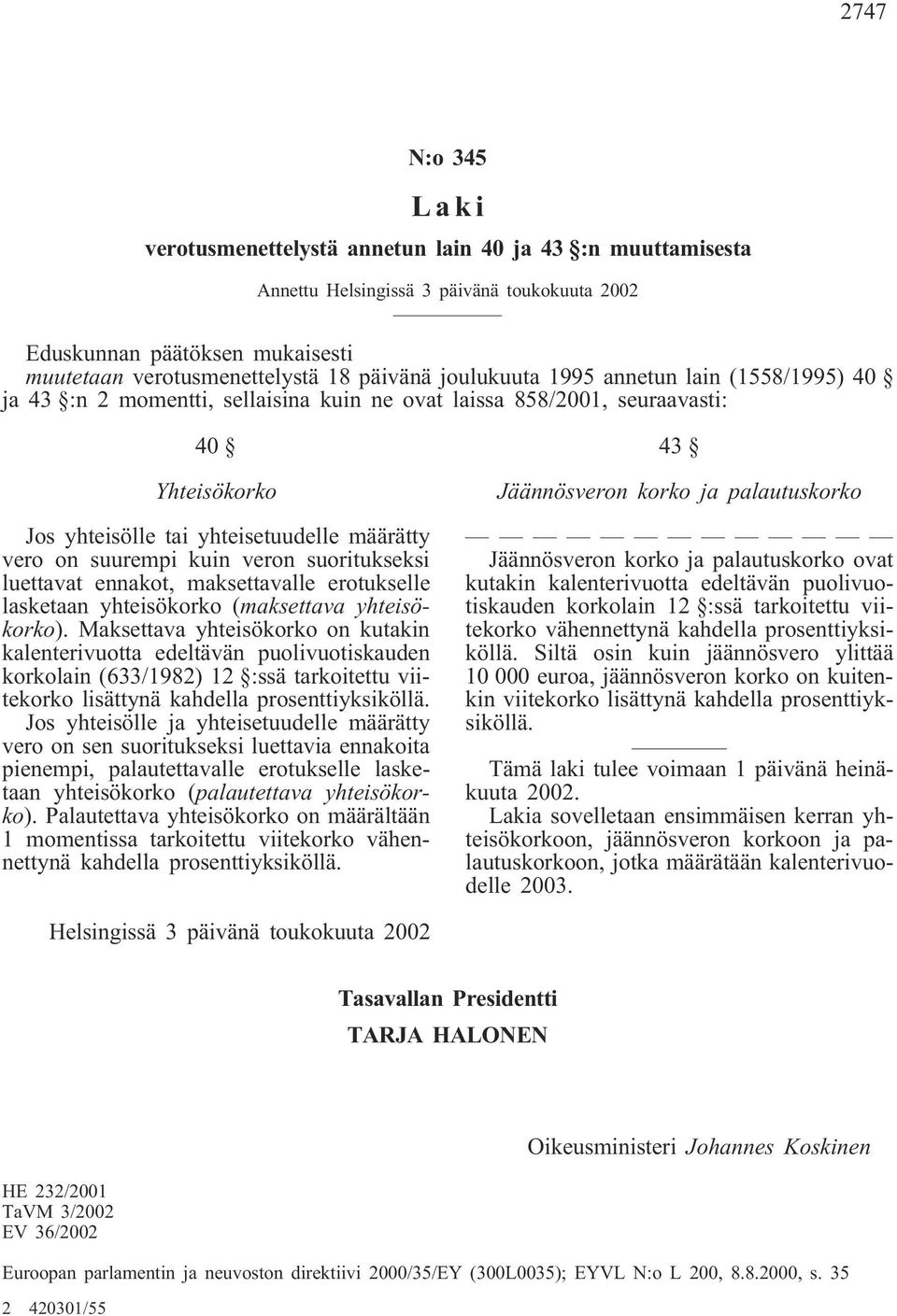 yhteisökorko (maksettava yhteisökorko).
