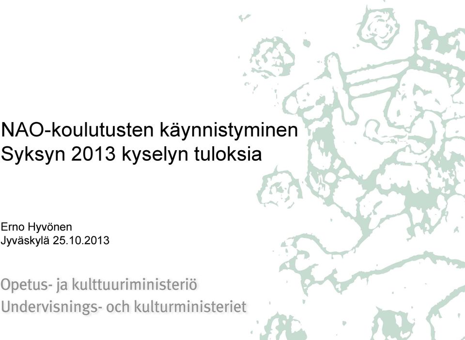 2013 kyselyn tuloksia