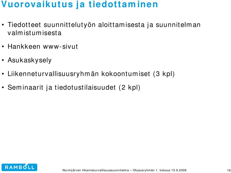 www-sivut Asukaskysely Liikenneturvallisuusryhmän