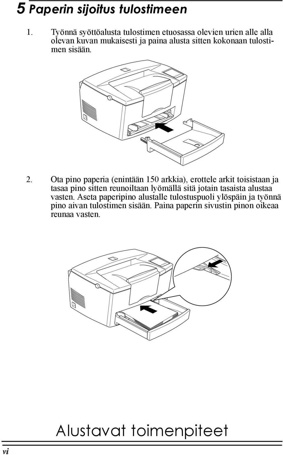 tulostimen sisššn. 2.