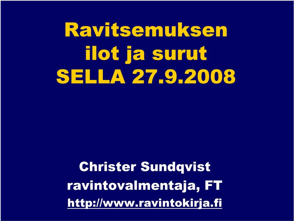2008 Christer Sundqvist