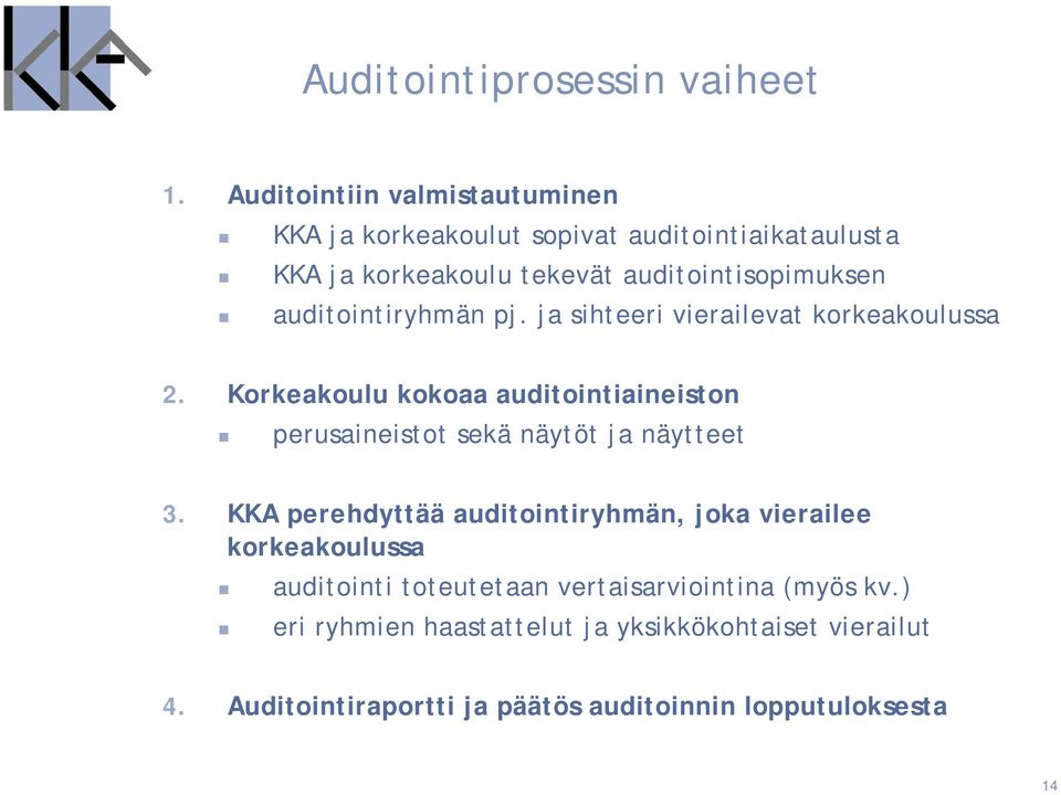 auditointiryhmän pj. ja sihteeri vierailevat korkeakoulussa 2.