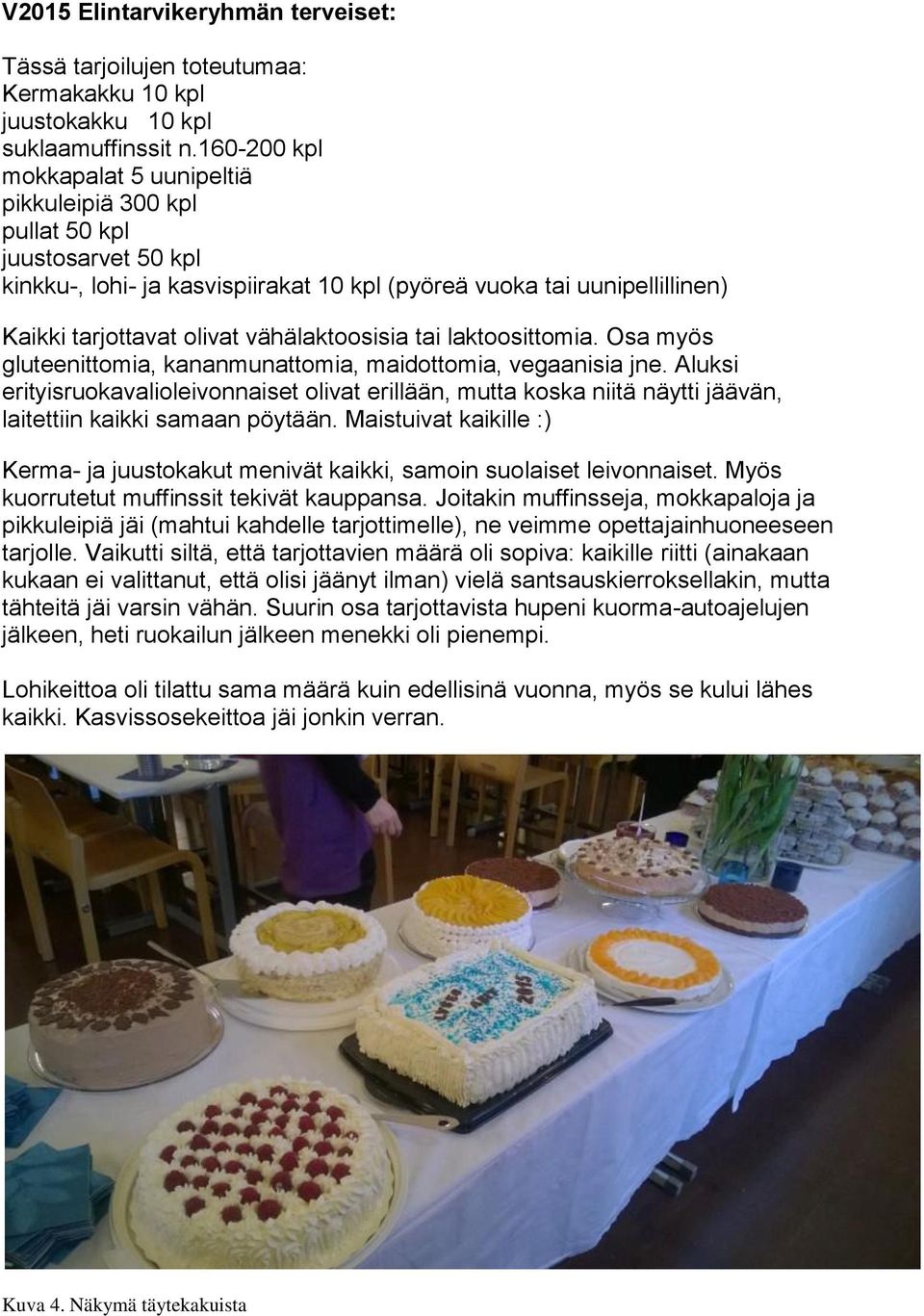 vähälaktoosisia tai laktoosittomia. Osa myös gluteenittomia, kananmunattomia, maidottomia, vegaanisia jne.