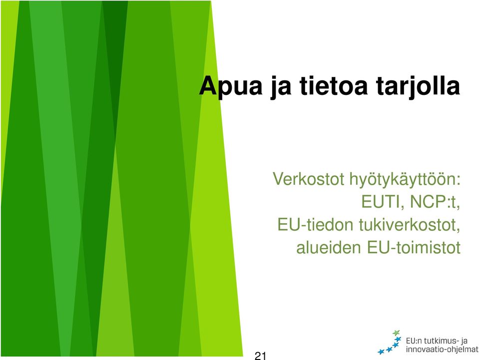 EUTI, NCP:t, EU-tiedon