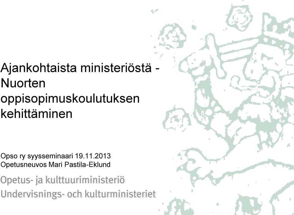 kehittäminen Opso ry syysseminaari