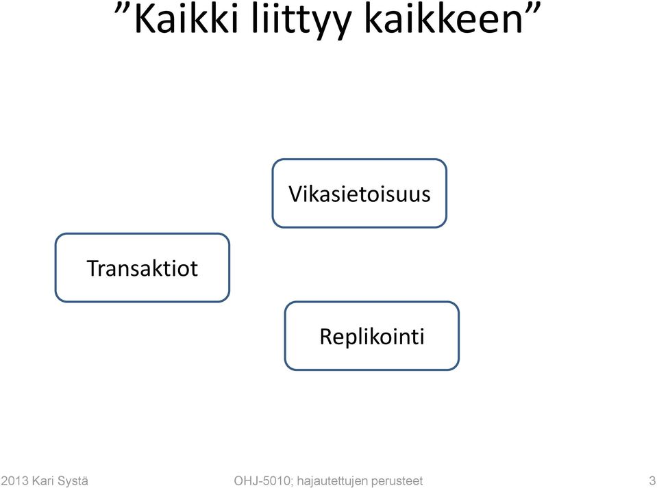 Replikointi 2013 Kari Systä