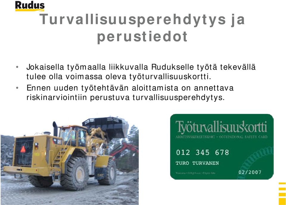 oleva työturvallisuuskortti.