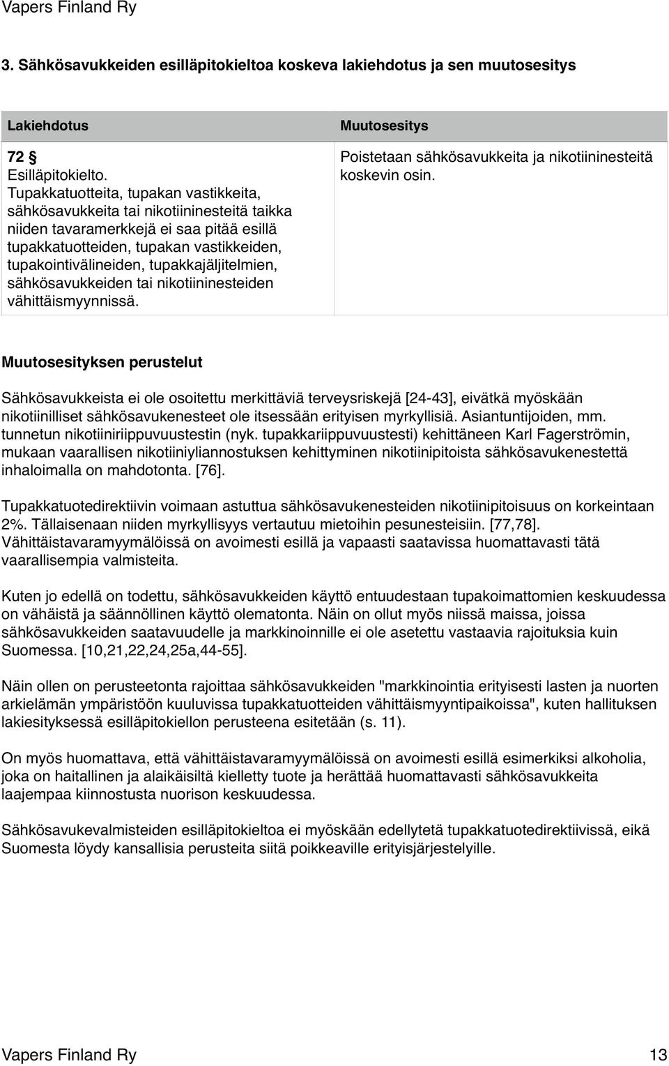 tupakkajäljitelmien, sähkösavukkeiden tai nikotiininesteiden vähittäismyynnissä. Muutosesitys Poistetaan sähkösavukkeita ja nikotiininesteitä koskevin osin.