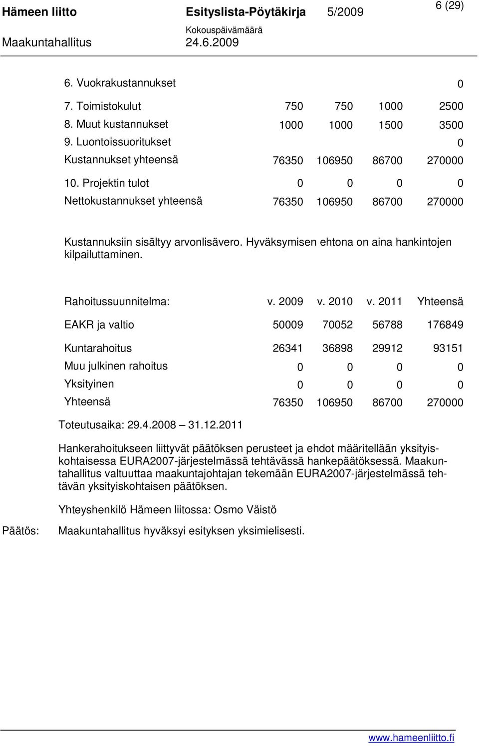 2009 v. 2010 v.