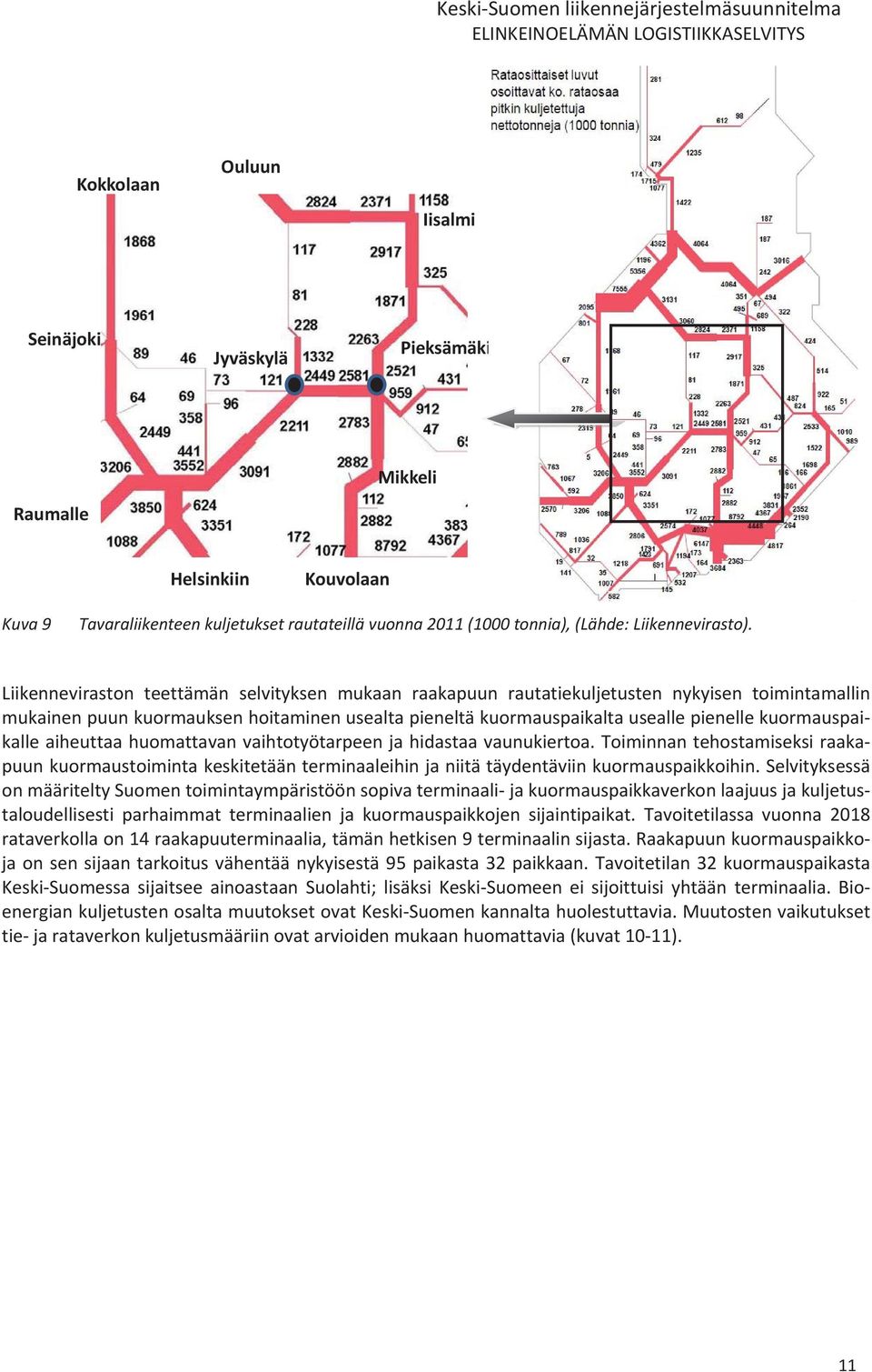 Liikenneviraston teettämän selvityksen mukaan raakapuun rautatiekuljetusten nykyisen toimintamallin mukainenpuunkuormauksenhoitaminenusealtapieneltäkuormauspaikaltauseallepienellekuormauspai