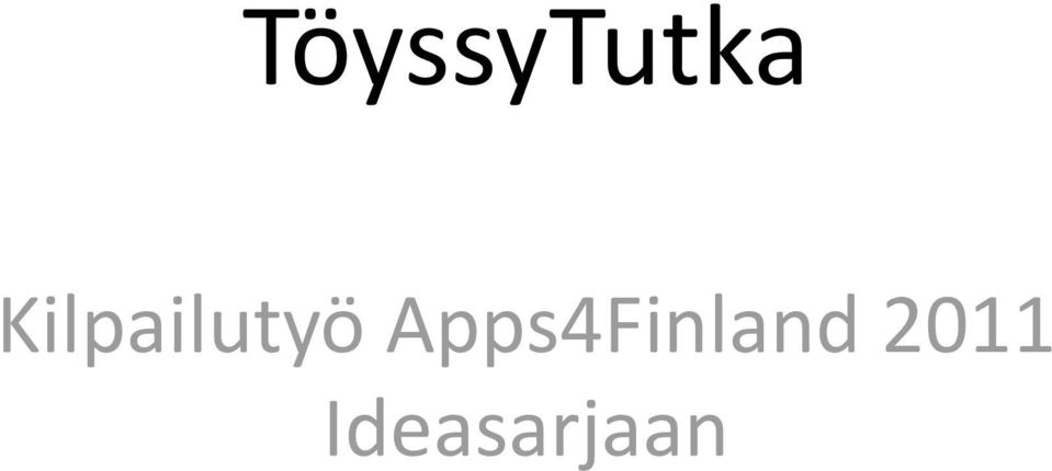 Apps4Finland