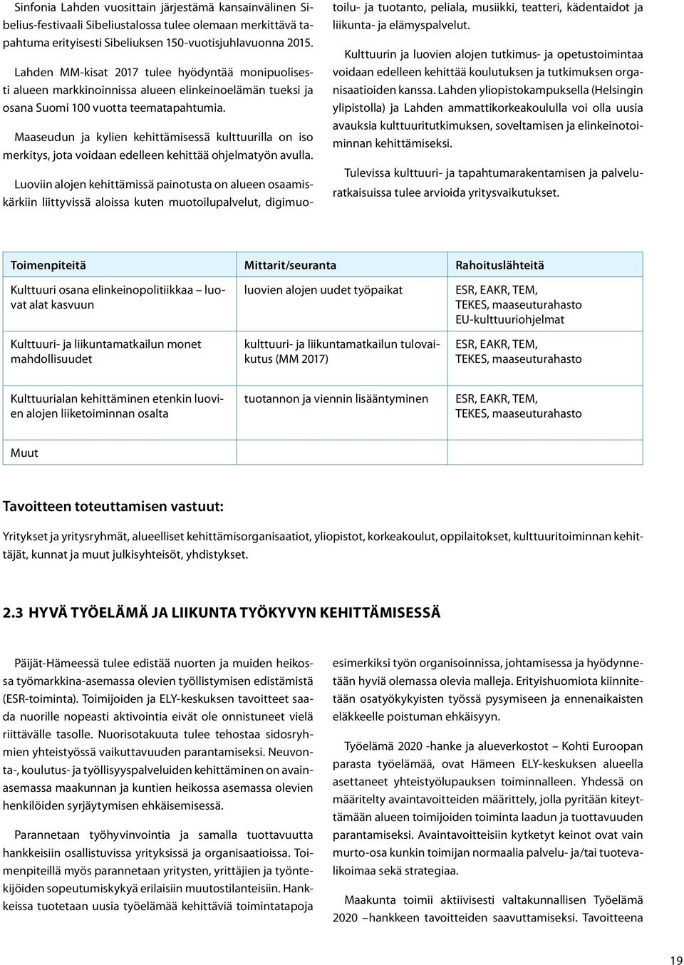 Maaseudun ja kylien kehittämisessä kulttuurilla on iso merkitys, jota voidaan edelleen kehittää ohjelmatyön avulla.