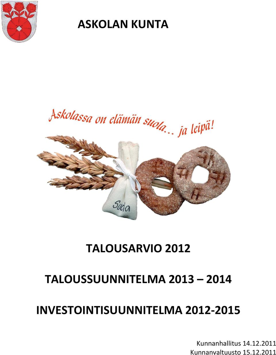 INVESTOINTISUUNNITELMA 2012-2015