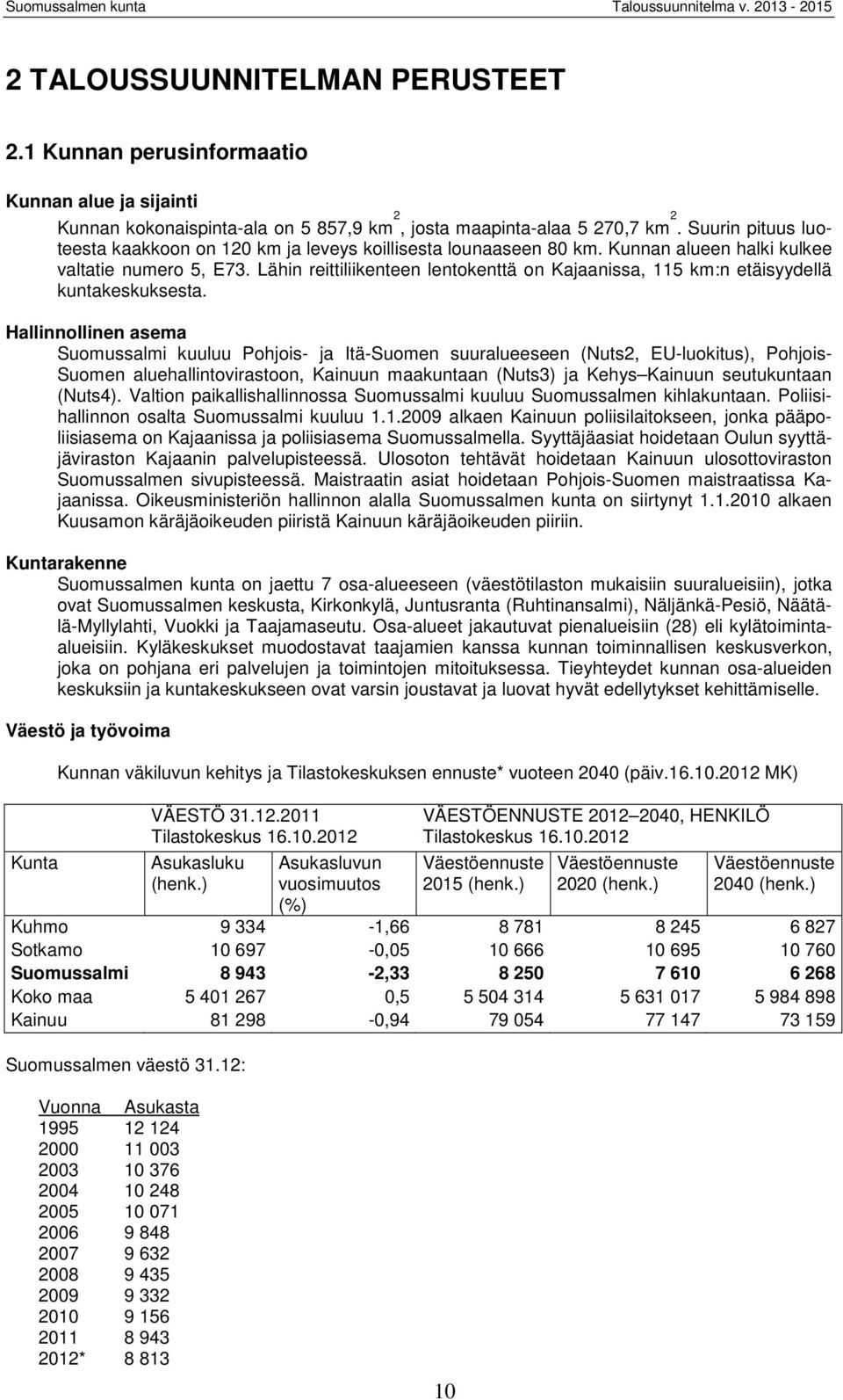 Lähin reittiliikenteen lentokenttä on Kajaanissa, 115 km:n etäisyydellä kuntakeskuksesta.