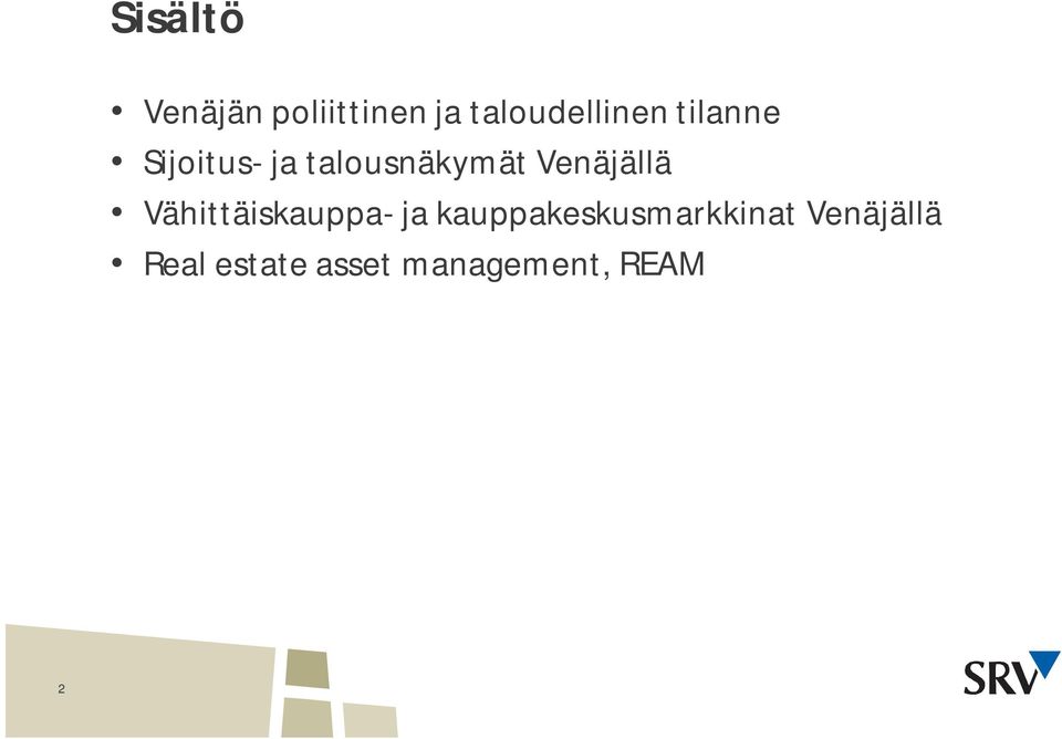 Vähittäiskauppa- ja kauppakeskusmarkkinat