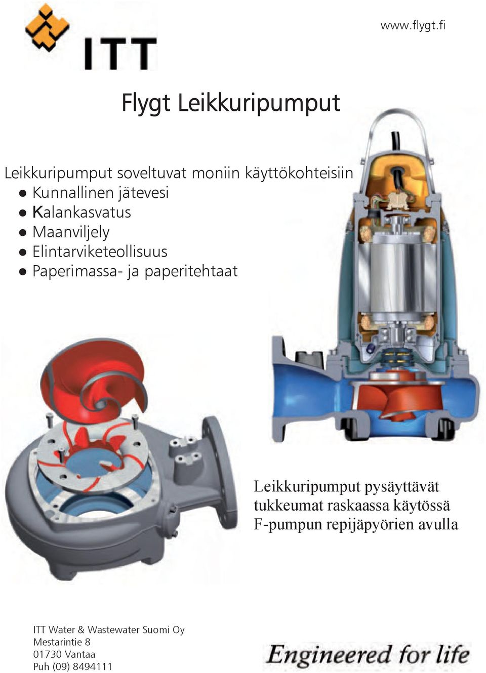 jätevesi Kalankasvatus Maanviljely Elintarviketeollisuus Paperimassa- ja