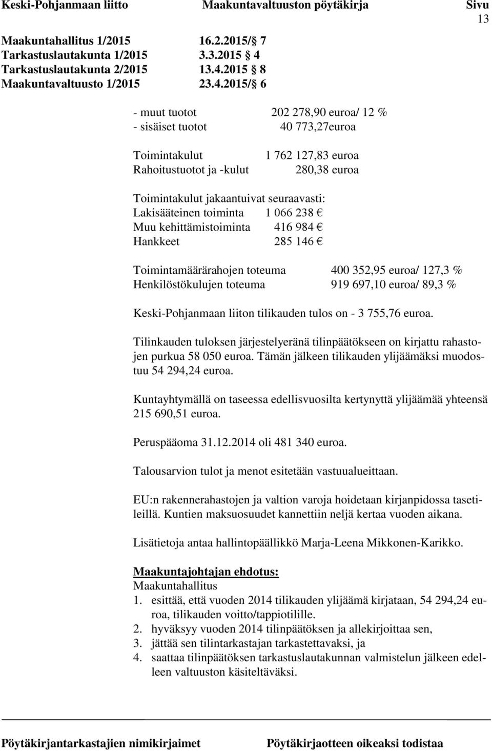 2015 8 Maakuntavaltuusto 1/2015 23.4.