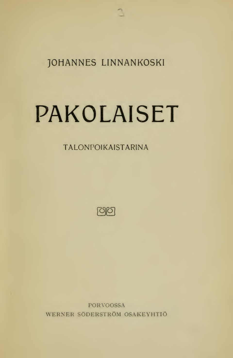 TALONI'OIKAISTARlNA &3