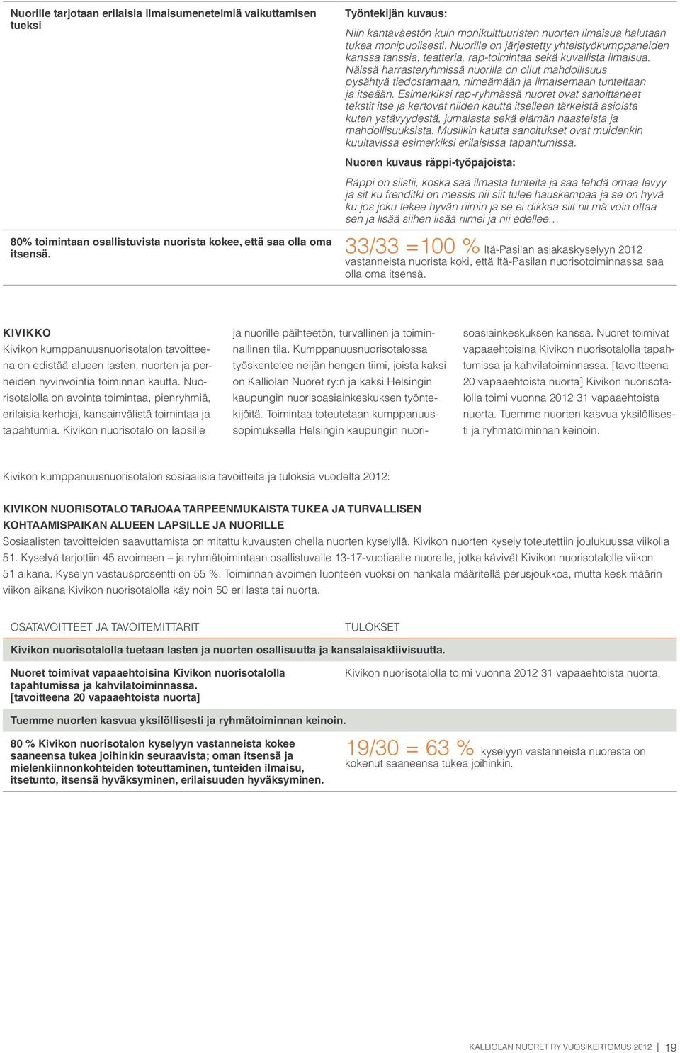 Näissä harrasteryhmissä nuorilla on ollut mahdollisuus pysähtyä tiedostamaan, nimeämään ja ilmaisemaan tunteitaan ja itseään.