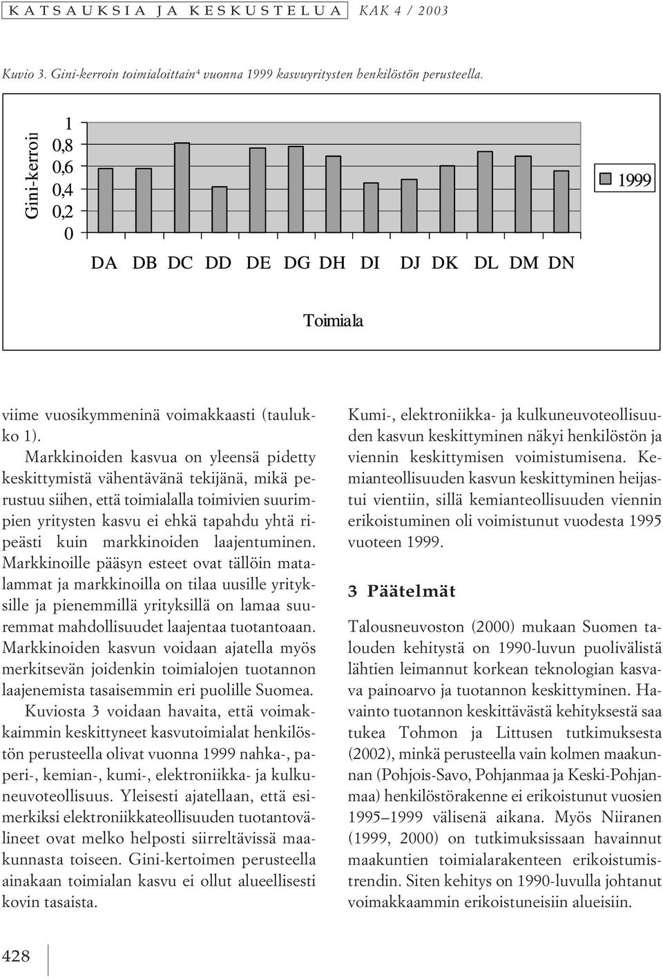 laajentuminen. Markkinoille pääsyn esteet ovat tällöin matalammat ja markkinoilla on tilaa uusille yrityksille ja pienemmillä yrityksillä on lamaa suuremmat mahdollisuudet laajentaa tuotantoaan.