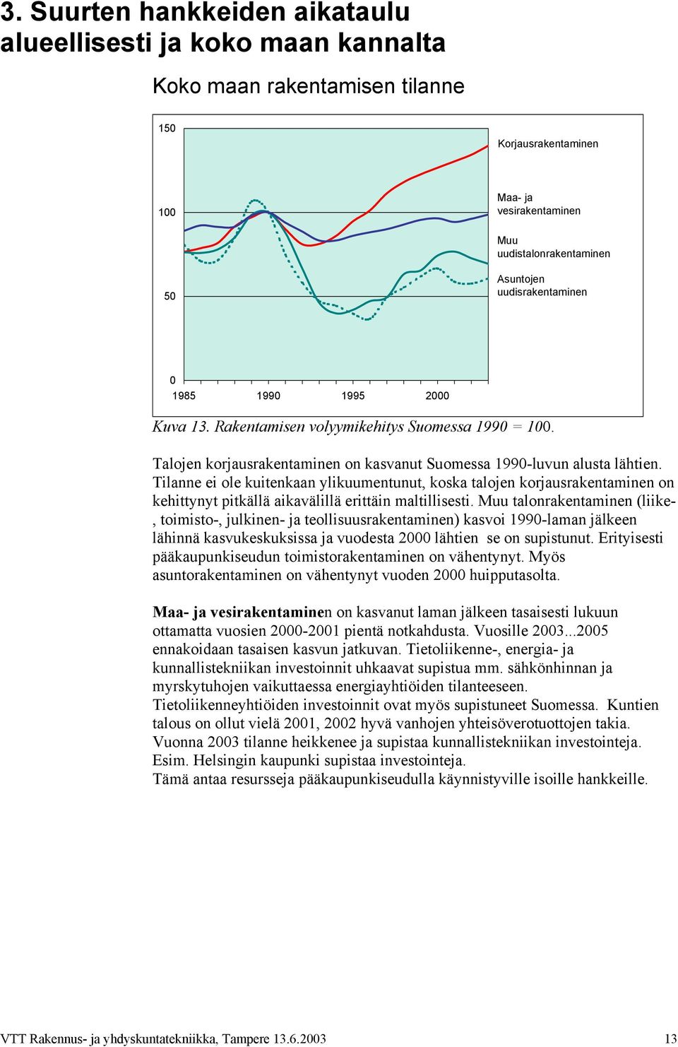 Tilanne ei ole kuitenkaan ylikuumentunut, koska talojen korjausrakentaminen on kehittynyt pitkällä aikavälillä erittäin maltillisesti.