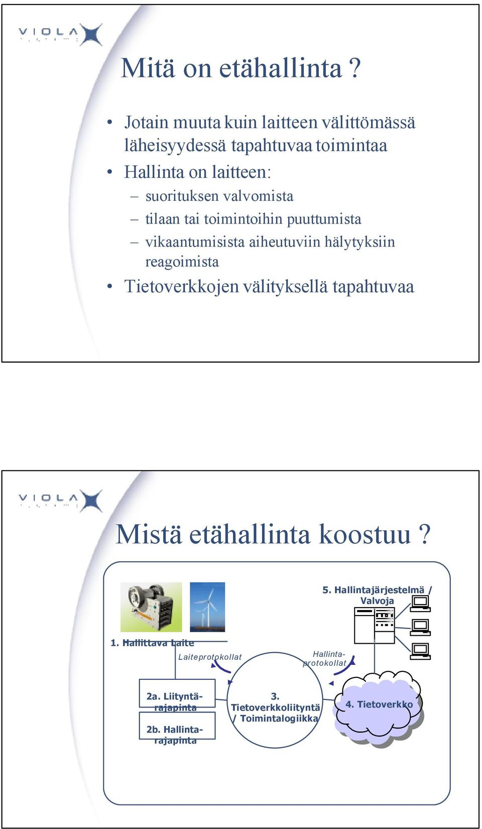 suorituksen valvomista tilaan tai toimintoihin puuttumista vikaantumisista aiheutuviin hälytyksiin