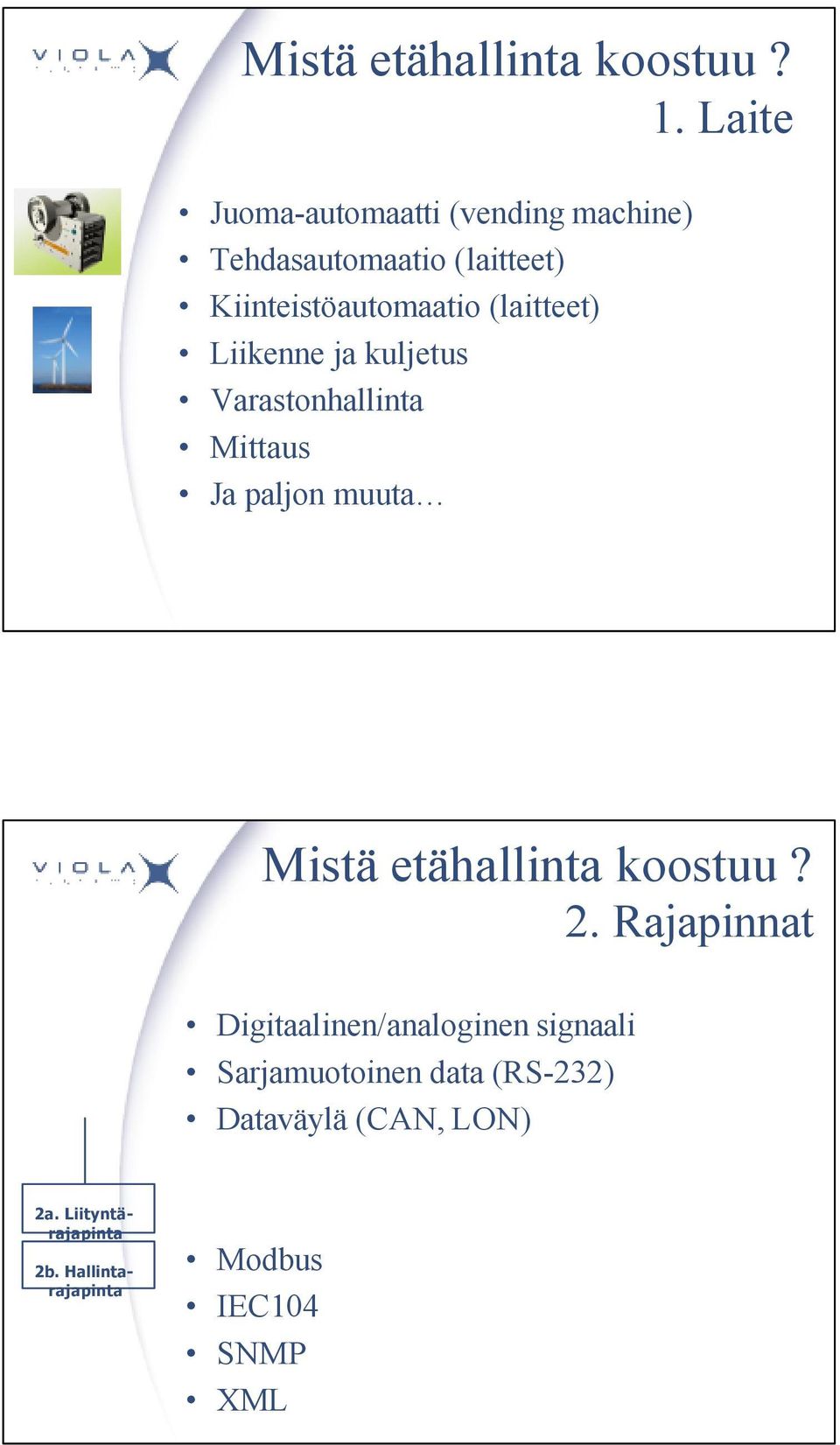 (laitteet) Liikenne ja kuljetus Varastonhallinta Mittaus Ja paljon muuta Mistä etähallinta